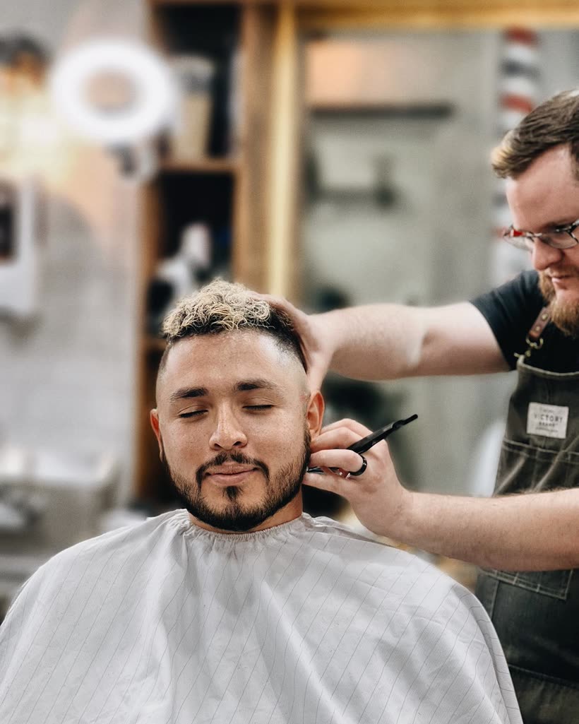 Alex, barber at Strange Times Barber Co in Summerlin, Las Vegas