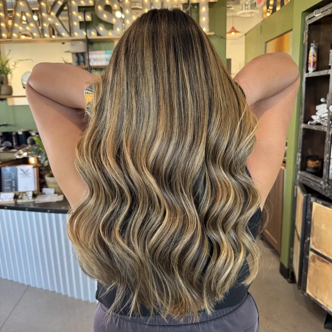 Pink and copper vivid color by Ash-Tree Beauty Salon