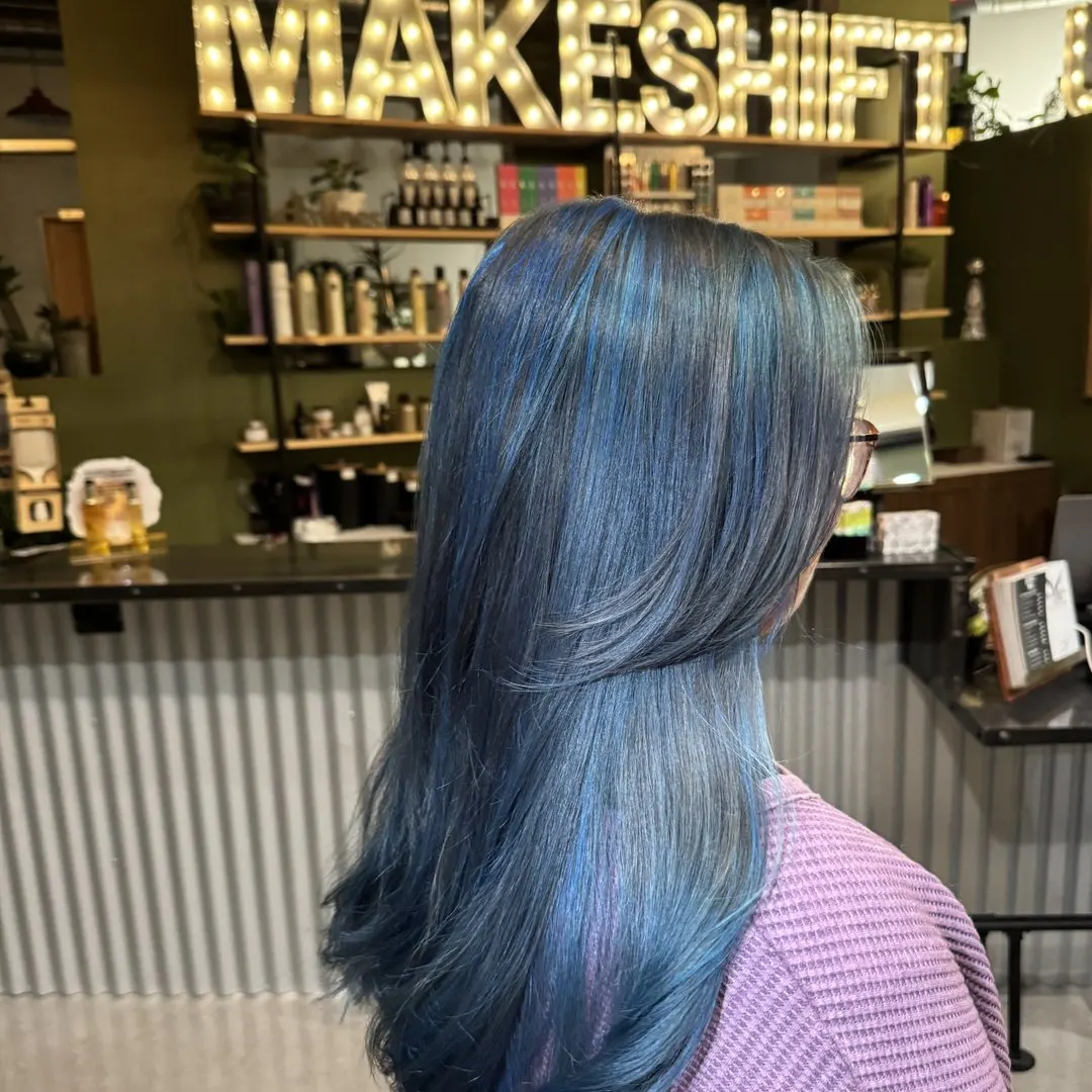 Blue fashion color by Ash-Tree Beauty Salon